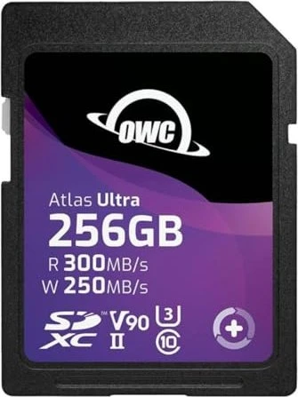 OWC Atlas Ultra R300/W250 256GB, UHS-II U3, Class 10