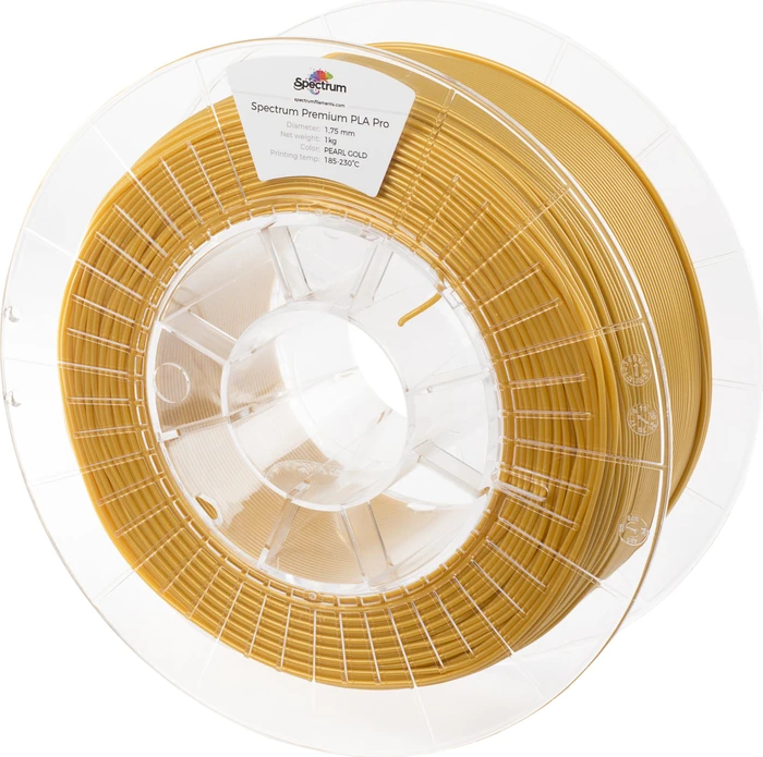 Spectrum PLA Pro, pearl gold, Spule, 1.75mm, 1.00kg