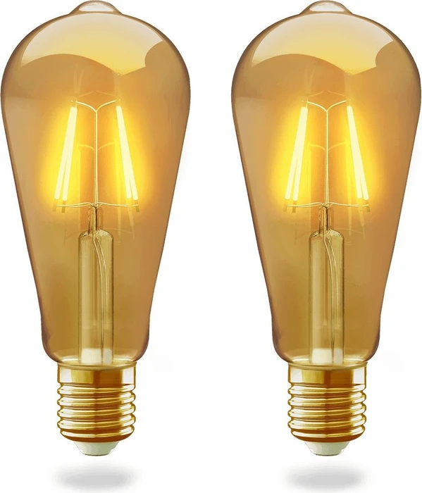 innr WiFi Filament Vintage Edison WRF 764-2 E27 4.5W/822, 2 Stück