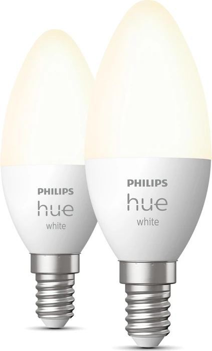 Philips Hue White 470 LED-Bulb E14 5.5W/827, 2 Stück