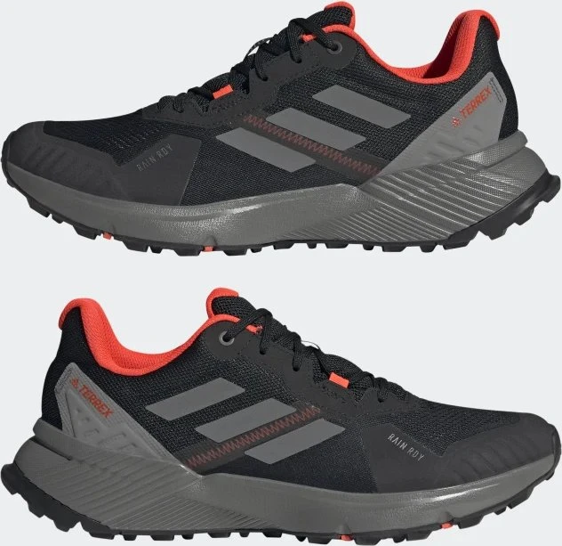 adidas Terrex Soulstride Rain.RDY core black/grey six/solar red (Damen)