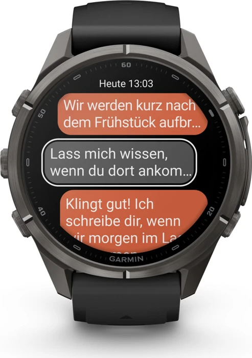 Garmin Fenix 9 Pro inReach 43mm carbon grey dlc titanium/black-pebble grey