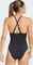 adidas 3-Streifen High Neck 2-Way Straps Peachsoft Badeanzug schwarz/weiß (Damen) Vorschaubild