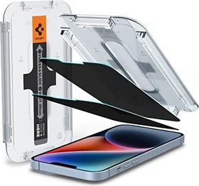 Spigen GLAS.tR EZ Fit Privacy Screen Protector für Apple iPhone 14 Plus, 2er-Pack