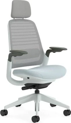 Steelcase Series 1 Bürostuhl mit Kopfstütze, sturmhorizont