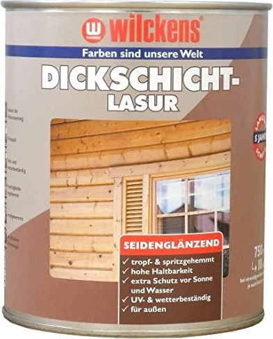 Wilckens Dickschicht-Lasur außen teak, 2.5l