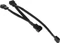 Phobya 4-Pin auf 3x 4-Pin Verteiler, sleeved, 20cm/30cm/40cm, schwarz Vorschaubild