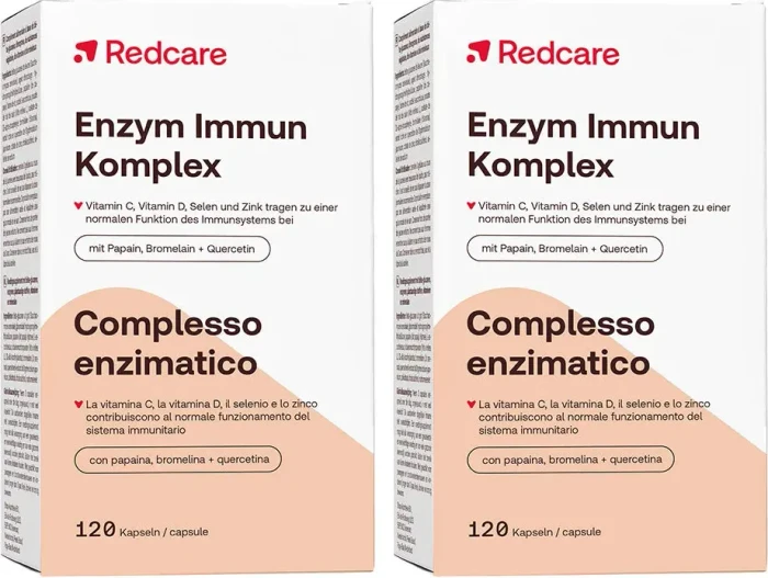Redcare Enzym Immun Komplex Kapseln, 240 Stück (2x 120 Stück)