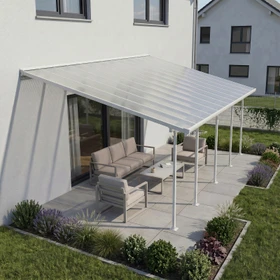 Palram Canopia Feria Terrassenüberdachung 787x385cm weiß