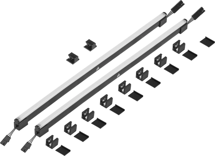 Corsair iCUE LS100 Smart Lighting Strip Expansion Kit, 2x LED-Streifen, schwarz/weiß