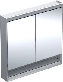 Geberit ONE Spiegelschrank ComfortLight, Nische, 2 Türen, AP-Montage, 90cm, Aluminium eloxiert