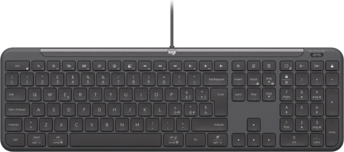 Logitech MK620 Signature Slim Wired Combo for Business Graphite, USB-C, IT