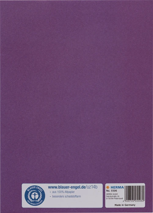Herma Heftschoner Papier, A5, violett, 10er-Pack