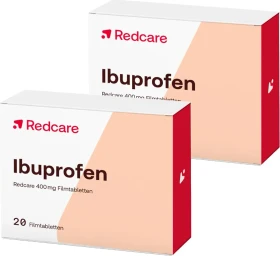 Redcare Ibuprofen 400mg Filmtabletten, 40 Stück (2x 20 Stück)