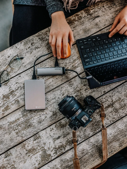 Verbatim USB-Hub, 4x USB-A 3.0, USB-C 3.0 [Stecker]