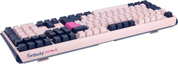 Ducky One 3 Fuji PBT rosa/blau, MX SILENT RED, USB, DE