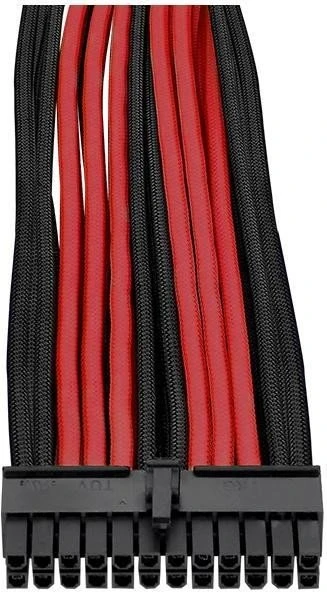 Thermaltake TtMod Sleeve Cable Verlängerung 30cm, schwarz/rot