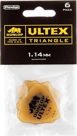 Dunlop Ultex Triangle Pick, 1.14mm, 6-Pack