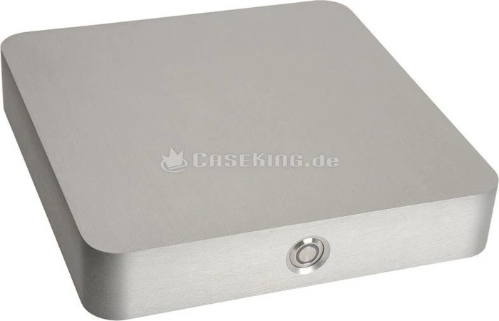 Impactics DMono 1 silber, für Gigabyte GA-H110TN und GA-Q170TN, Schalter vorn