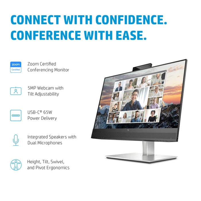 HP E24m G4, 5 Jahre Garantie, 23.8"