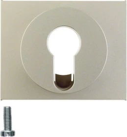 Berker Zentralstück für Schlüsselschalter/-taster, edelstahl