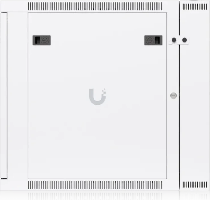 Ubiquiti 12U Rack Cabinet, 19" Wandgehäuse 12HE, Glastür, weiß, 703mm tief