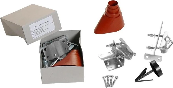A.S. SAT Mast- Montageset verdrehsicher 1 ziegelrot