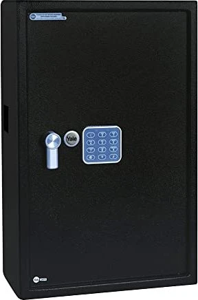 Yale Schlüsseltresor mit Tastenfeld L, schwarz, Schlüsselschloss/elektronisches Zahlenschloss