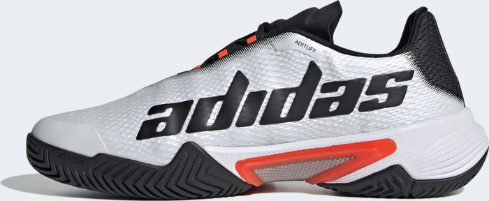 adidas Barricade cloud white/core black/solar red (Herren)