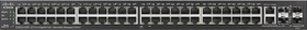 Cisco SG500 Rackmount Gigabit Managed Stacking Switch, 48x RJ-45, 2x RJ-45/SFP, 740W PoE+ (SG500-52MP-K9-G5)