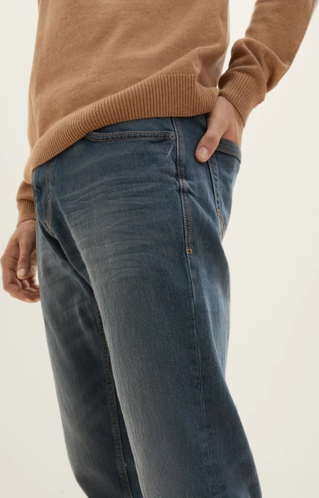 Tom Tailor Marvin Straight Jeans Jeans mid stone wash denim (Herren)