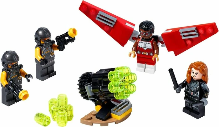 LEGO Marvel Super Heroes Spielset - Falcon und Black Widow machen gemeinsame Sache