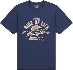 Wrangler Americana T-Shirt kurzarm navy (Herren)