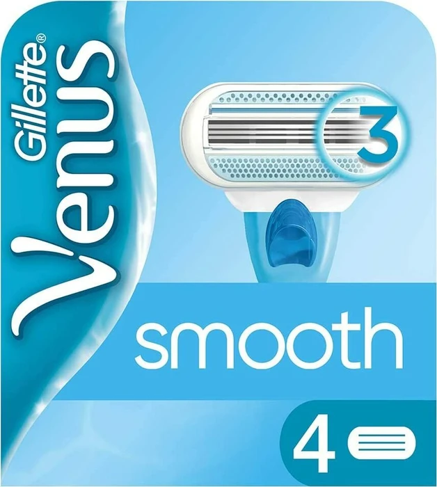 Gillette Venus Smooth Rasierklinge, 4 Stück