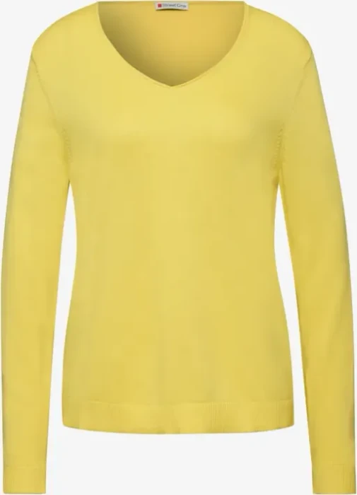 Street One V-Neck Pullover lemon lush (Damen)
