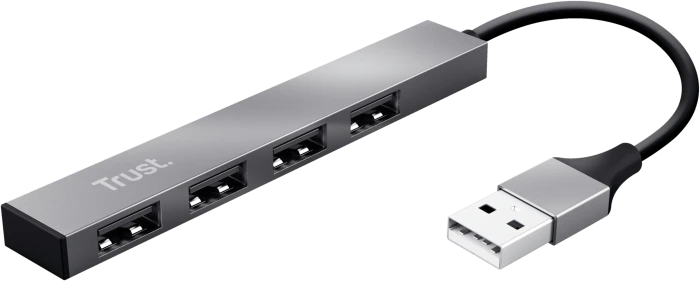 Trust Halyx USB-Hub, 4x USB-A 2.0, USB-A 2.0 [Stecker]