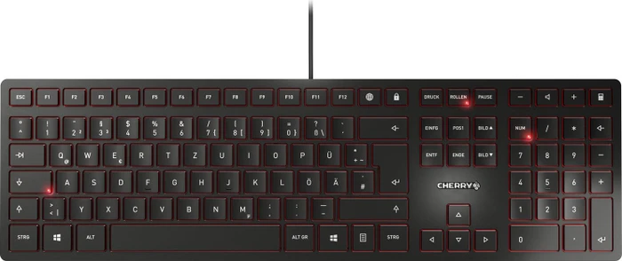 Cherry KC 6000 Slim, schwarz, USB, DE
