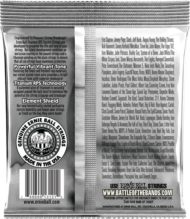 Ernie Ball RPS Coated Titanium Regular Slinky