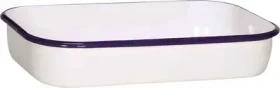 Krüger Husum Auflaufform 36x23cm weiß/blau