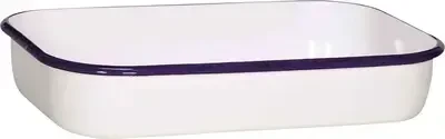Krüger Husum Auflaufform weiß/blau
