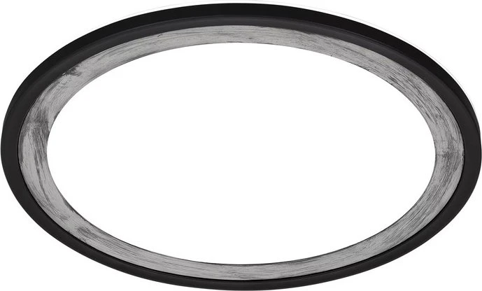 Briloner Slim Deco LED Deckenleuchte 18W 29.3cm schwarz/silber