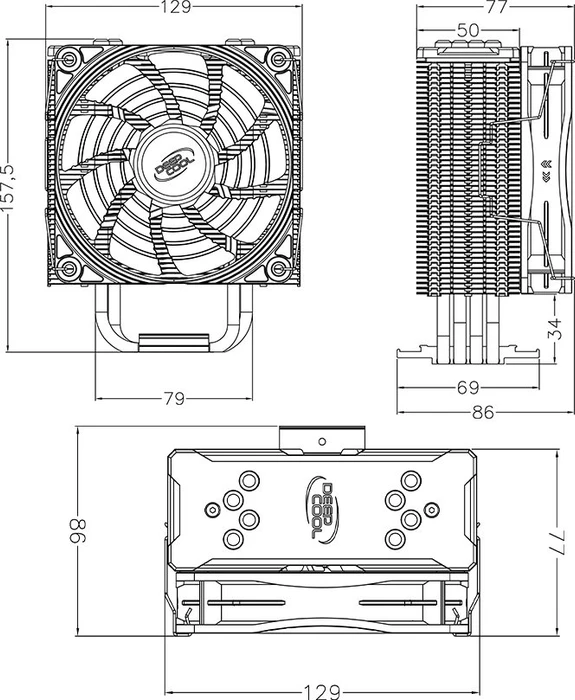 DeepCool Gammaxx GTE V2 Black