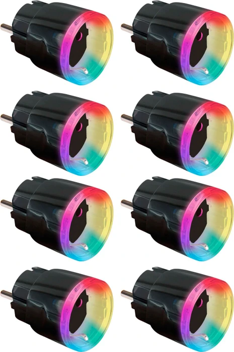 Shelly Plus Plug S Gen2, schwarz, 2500W, Smart-Steckdose, 8er-Pack