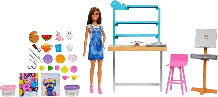 Mattel Barbie - Relax & Create Art Studio mit Puppe