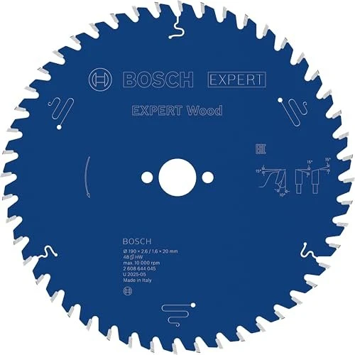 Bosch Professional Expert for Wood Kreissägeblatt 48Z, 190x1.6x20mm, 1 Stück