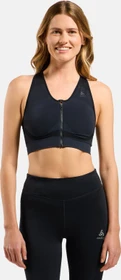 Odlo Seamless High mit Reißverschluss Sport-BH schwarz (Damen)