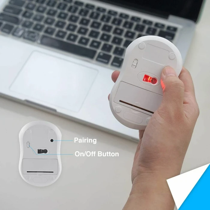 Perixx PERIMICE-802 Mini Bluetooth Maus weiß, Bluetooth