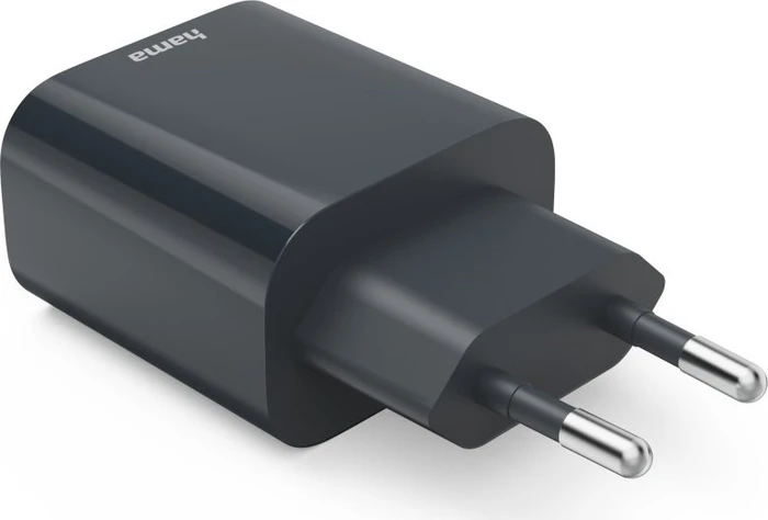 Hama Schnellladegerät 1x USB-C 1x USB-A PD 20W anthrazit
