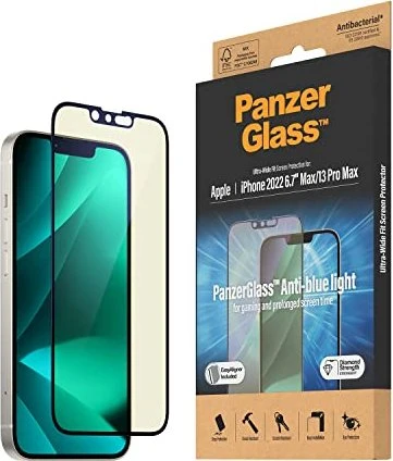 PanzerGlass Ultra-Wide Fit Anti-blue light für Apple iPhone 14 Plus/13 Pro Max