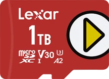 Lexar PLAY R150, microSD UHS-I U1, A1/V10 / A1/V30 / A2/V30